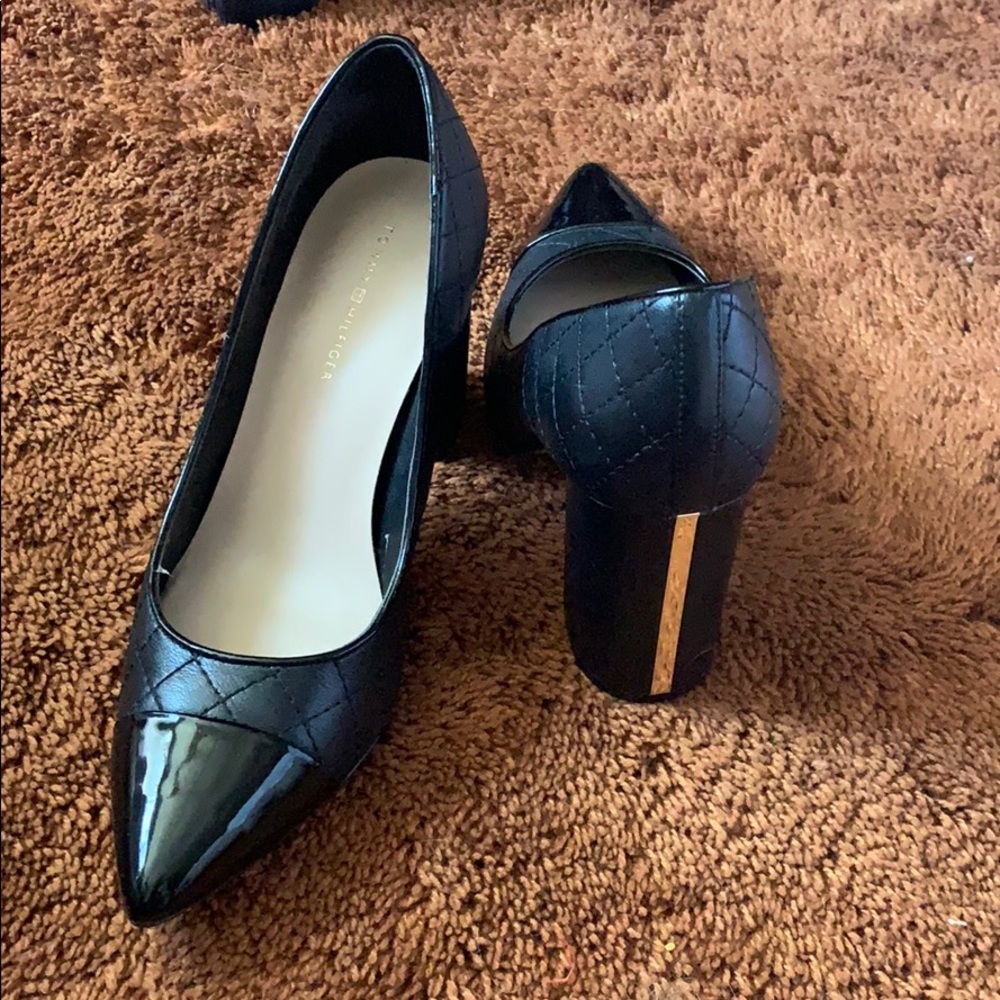 Tommy Hilfiger Quilted Pointy Block Heels